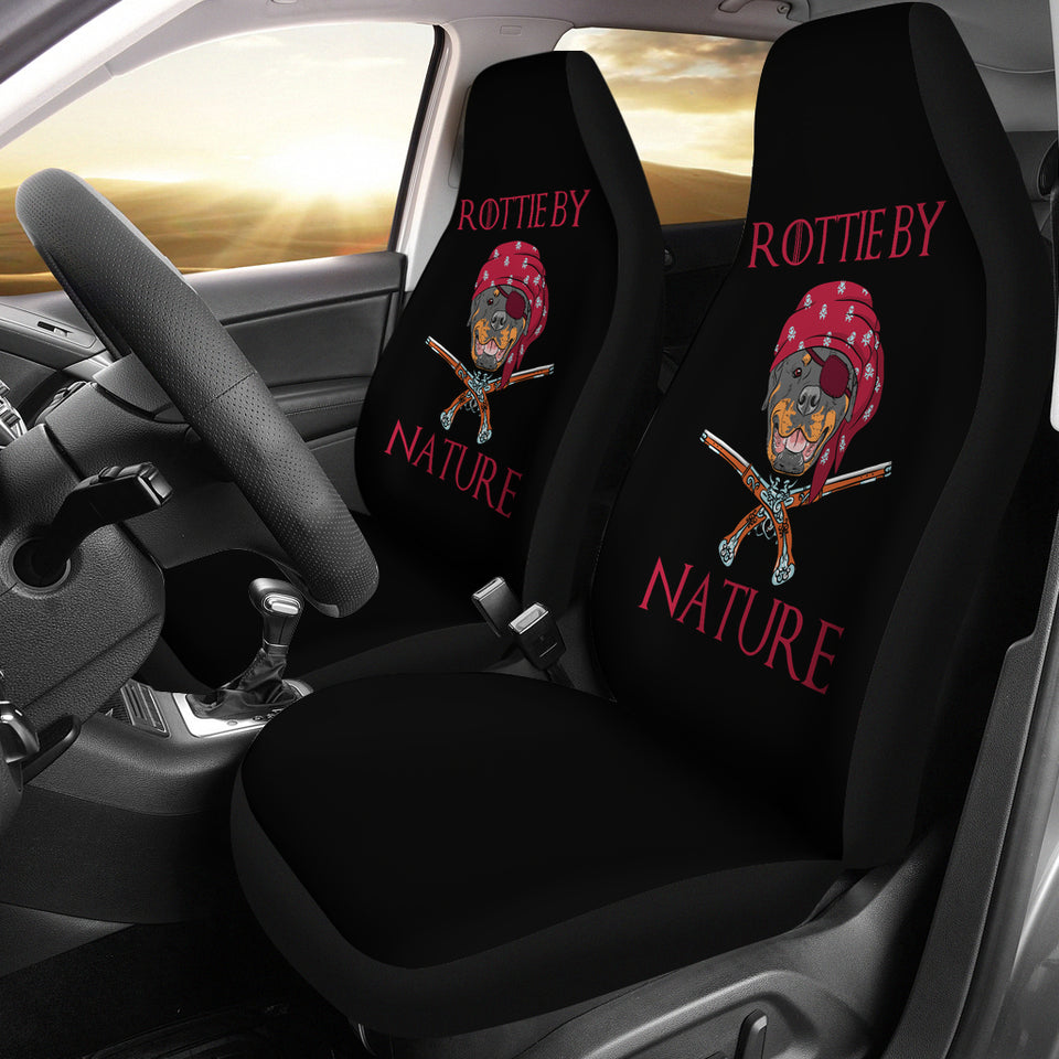 Rottie By Nature Car Seat Cover