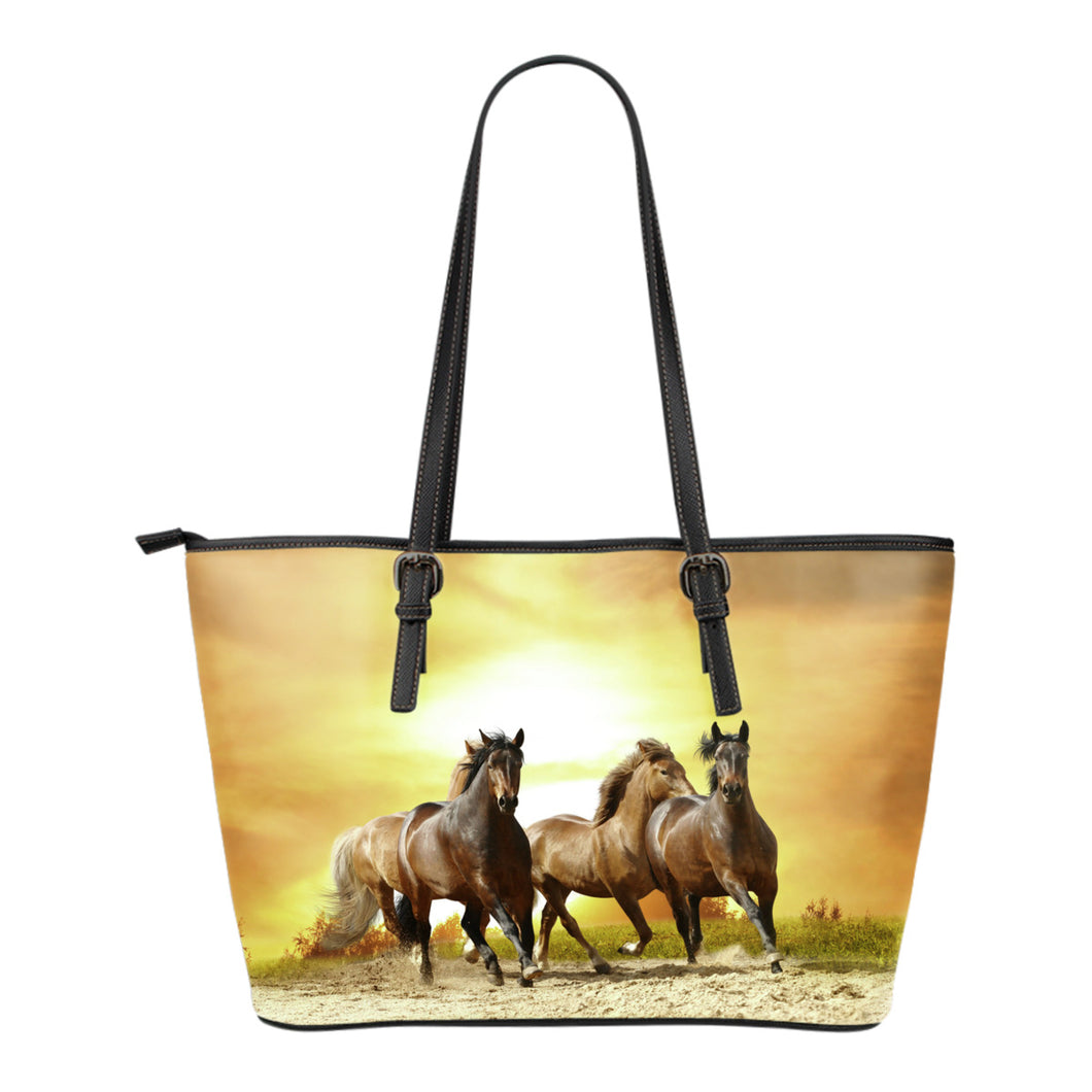 Wild Horses Leather Small Handbag