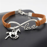 Infinity Love Horse Bracelet