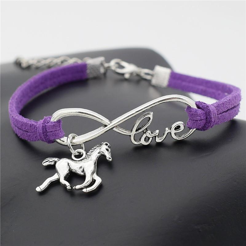 Infinity Love Horse Bracelet