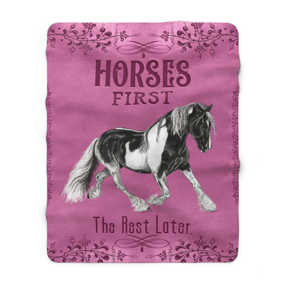 Pink Horse Lover Blanket