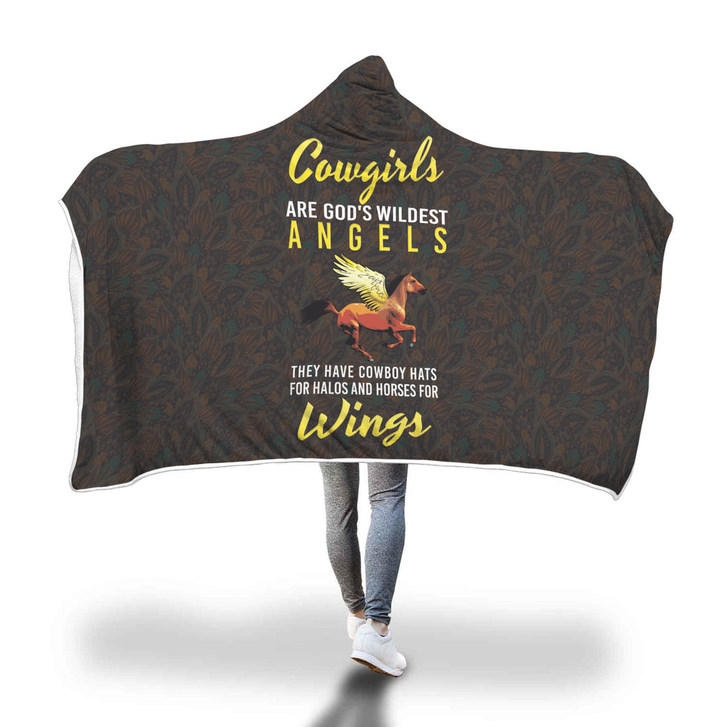 Cowgirl Kid/Adult Hooded Blanket