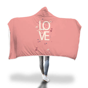 Love Kid/Adult Hooded Blanket