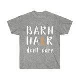 Barn Hair Don't Care T-Shirt - Cowgirl - Concert Tee Shirt - Country T Shirt- Gift Tshirt Birthday - Cowboy Shirt