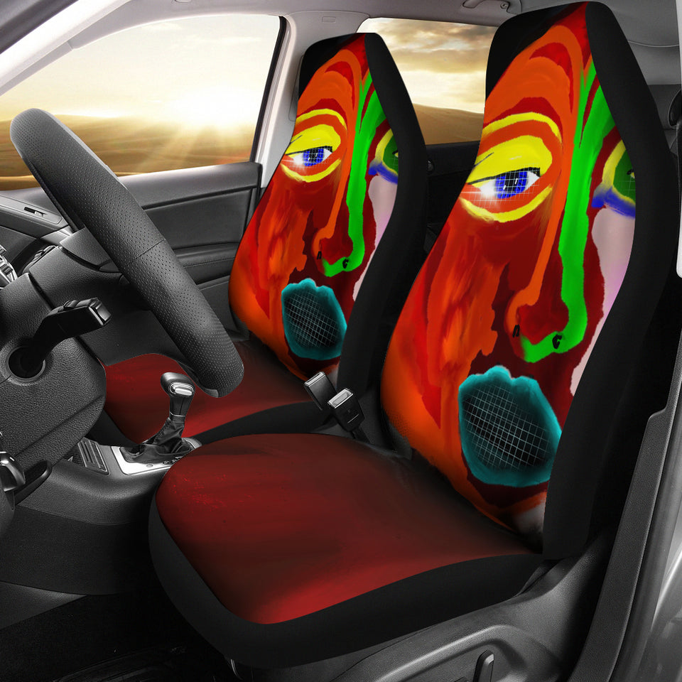 Colorful Art Car Seat Covers