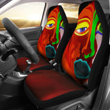 Colorful Art Car Seat Covers