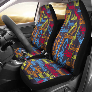 Custom-Made Holy Bible Books Grey Mixed Color Car Seat Cover