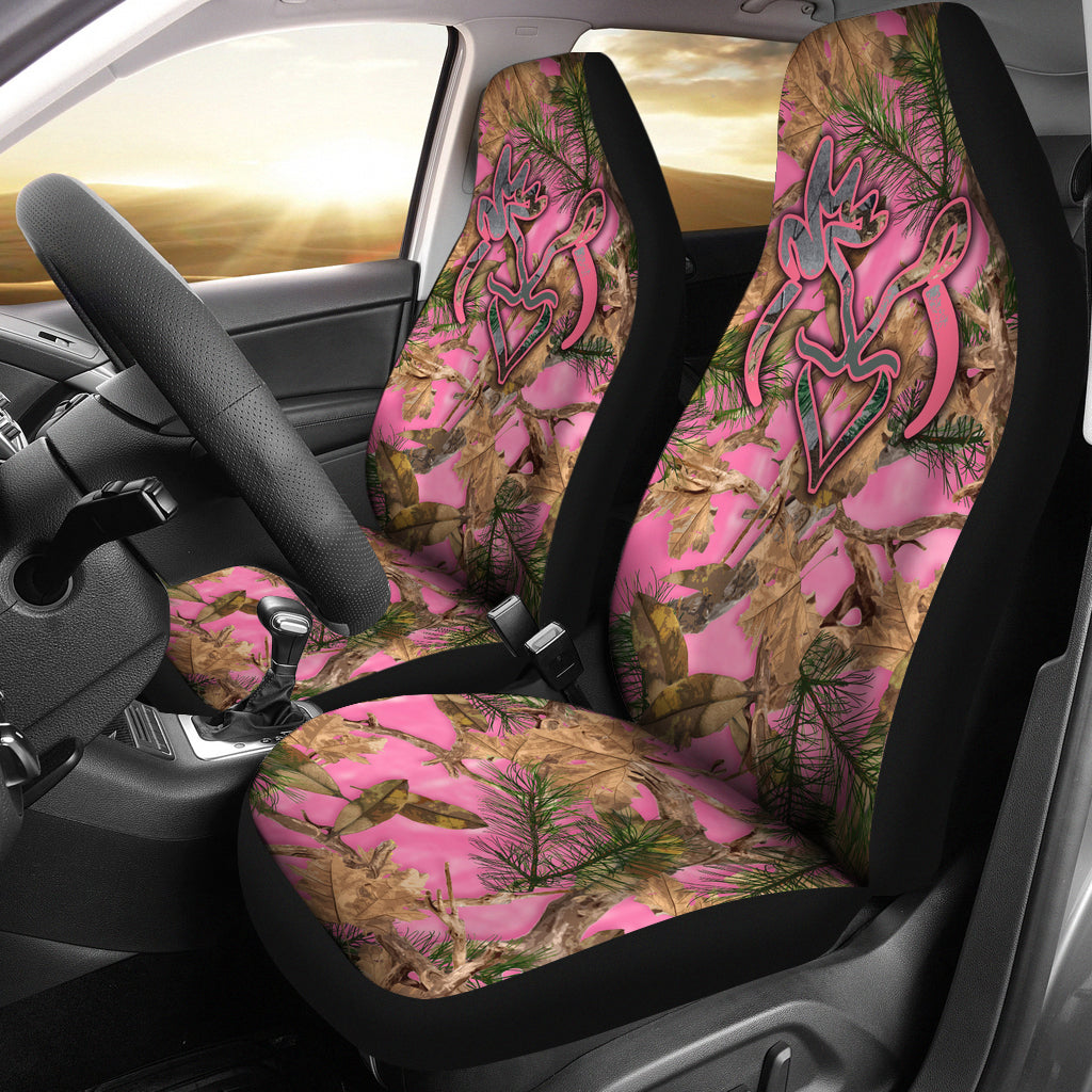 Buck Doe Pink Car Seat Cover