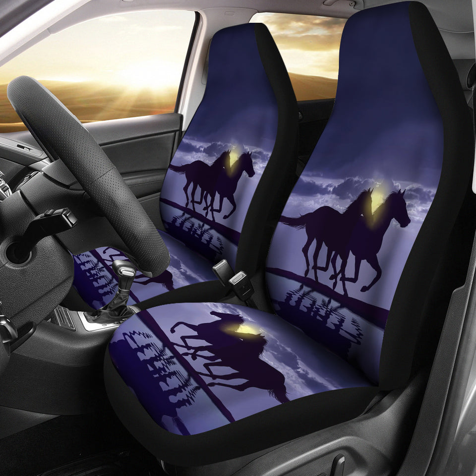 Horse - Night Car Seat Cover