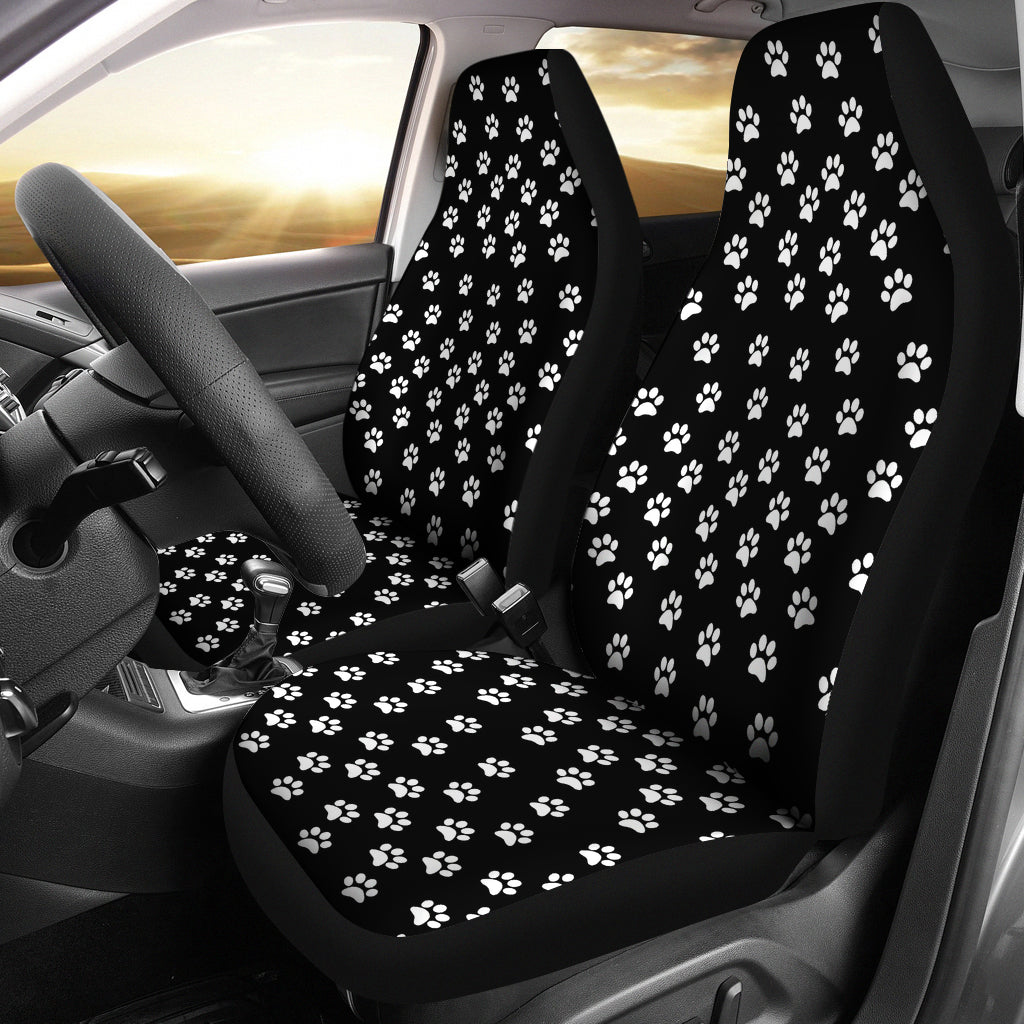 Paw prints car seat cover