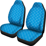 Dachshund Pattern Blue Car Seat Covers