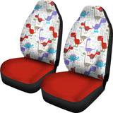 Dinosaur Red Car Seat Covers