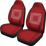Classic Red Bandana Car Seat Covers - Minimal