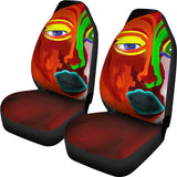 Colorful Art Car Seat Covers