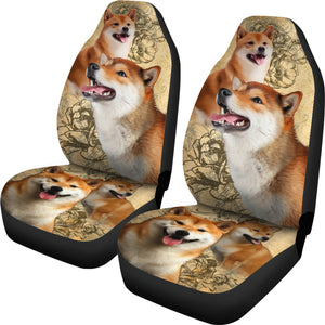 Shiba Inu Car Seat Covers (Set of 2)