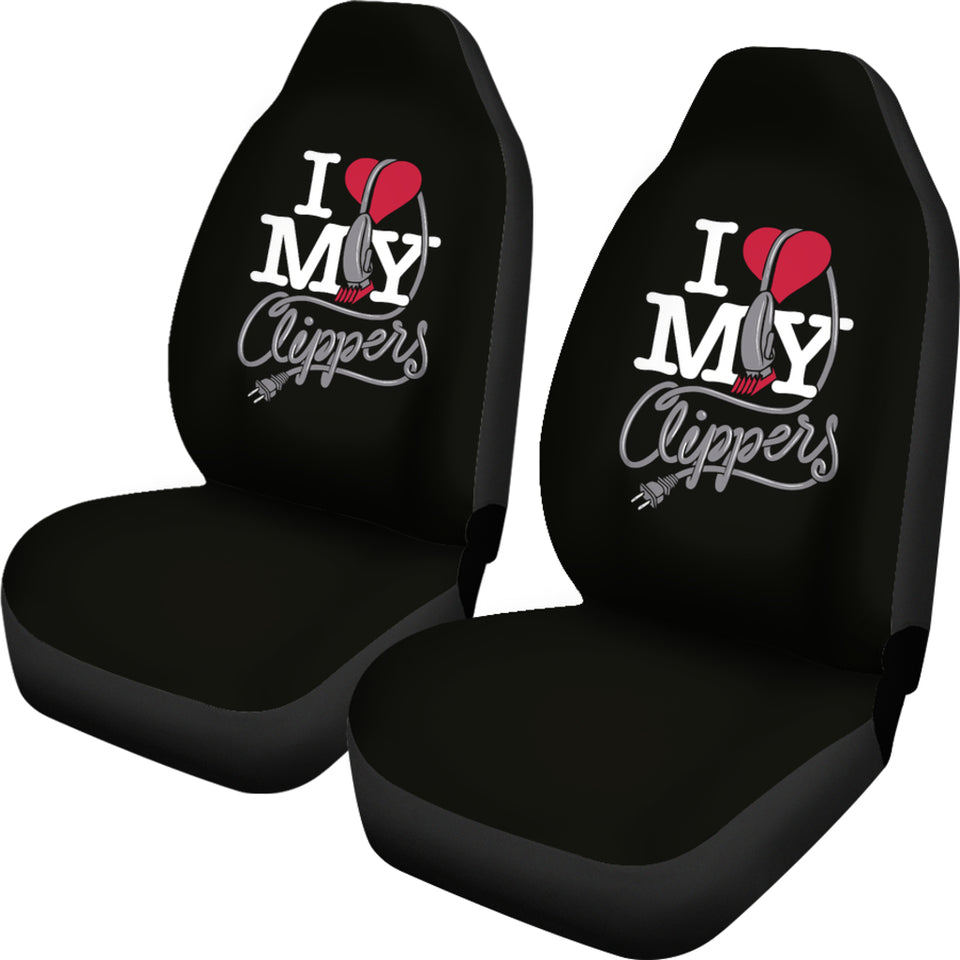 Love Clippers Car Seat Cover