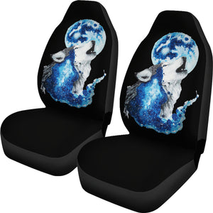 Wolf Full Moon Car Seat Covers