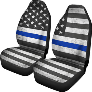 Police Flag Car Seat Covers