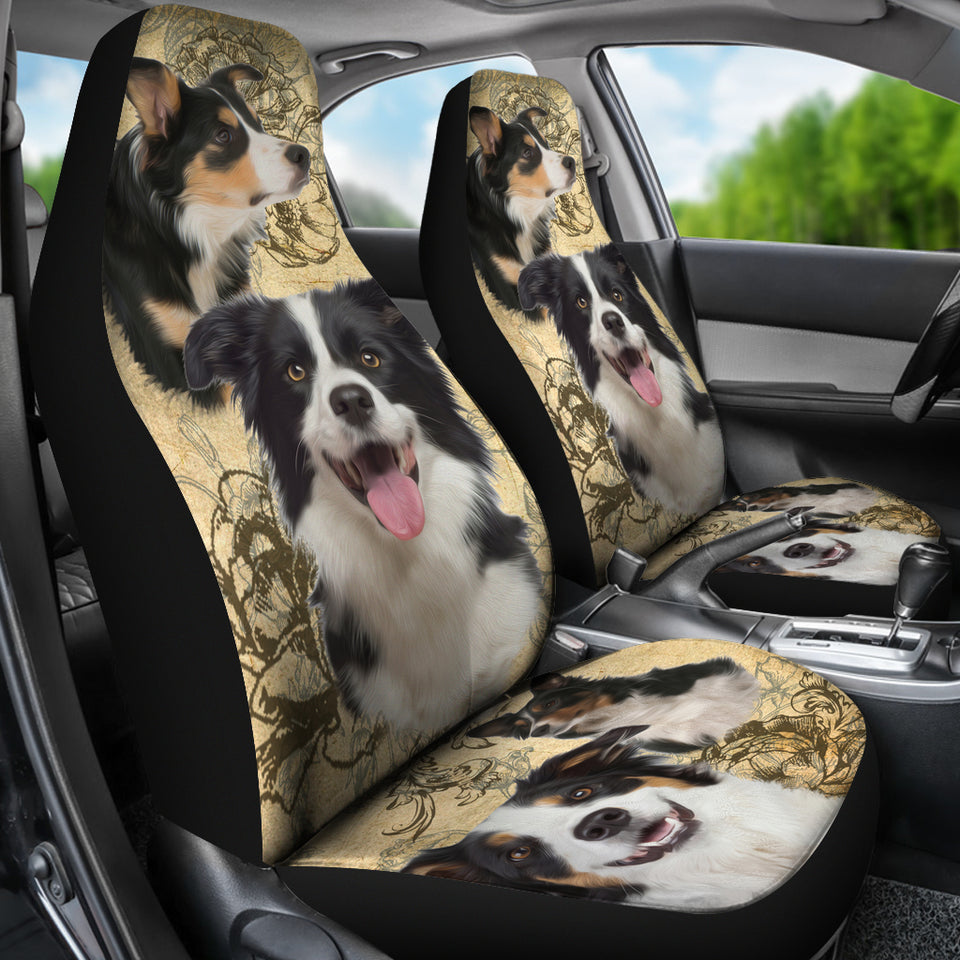 Border Collie Car Seat Covers (Set of 2)