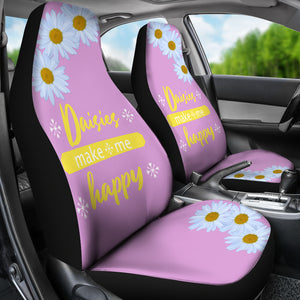 Daisies Make Me Happy Car Seat Cover