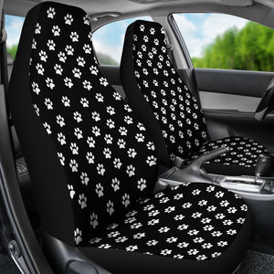 Paw prints car seat cover