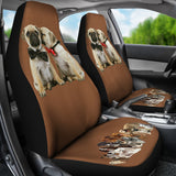 Pugs love Car Seat Cover