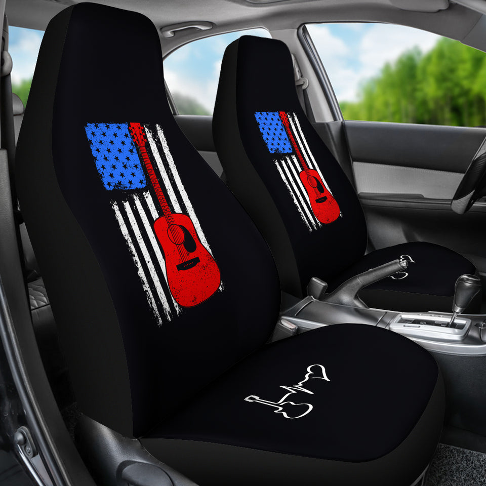 Guitar Flag Car Seat Covers