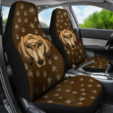 Dachshund Face Brown Car Seat Covers