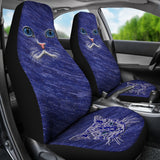 Blue Cat eyes Car Seat Cover