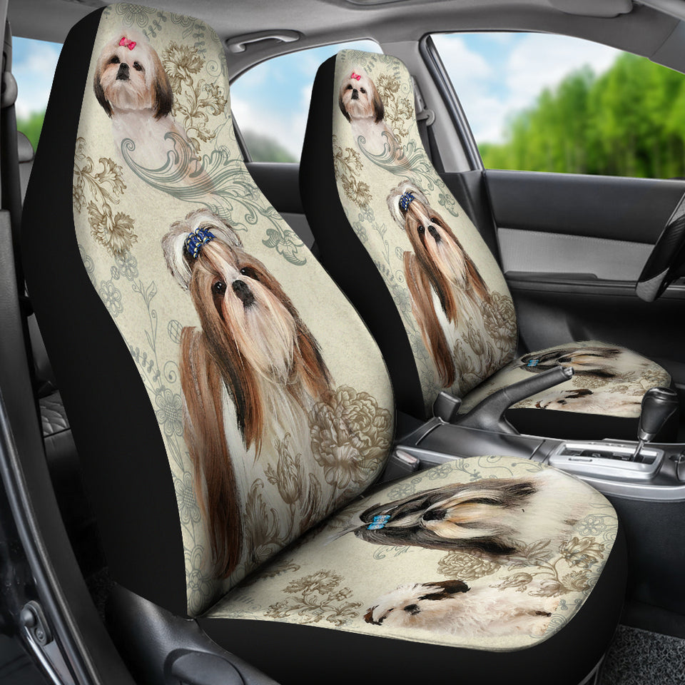 Shih Tzu Car Seat Covers (Set of 2)