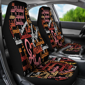 Custom-Made Holy Bible Books Black Car Seat Cover