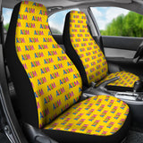 AUTISM Car Seat Covers (YELLOW background)