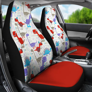 Dinosaur Red Car Seat Covers