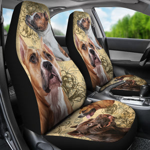 Staffordshire Bull Terrier Car Seat Covers (Set of 2)
