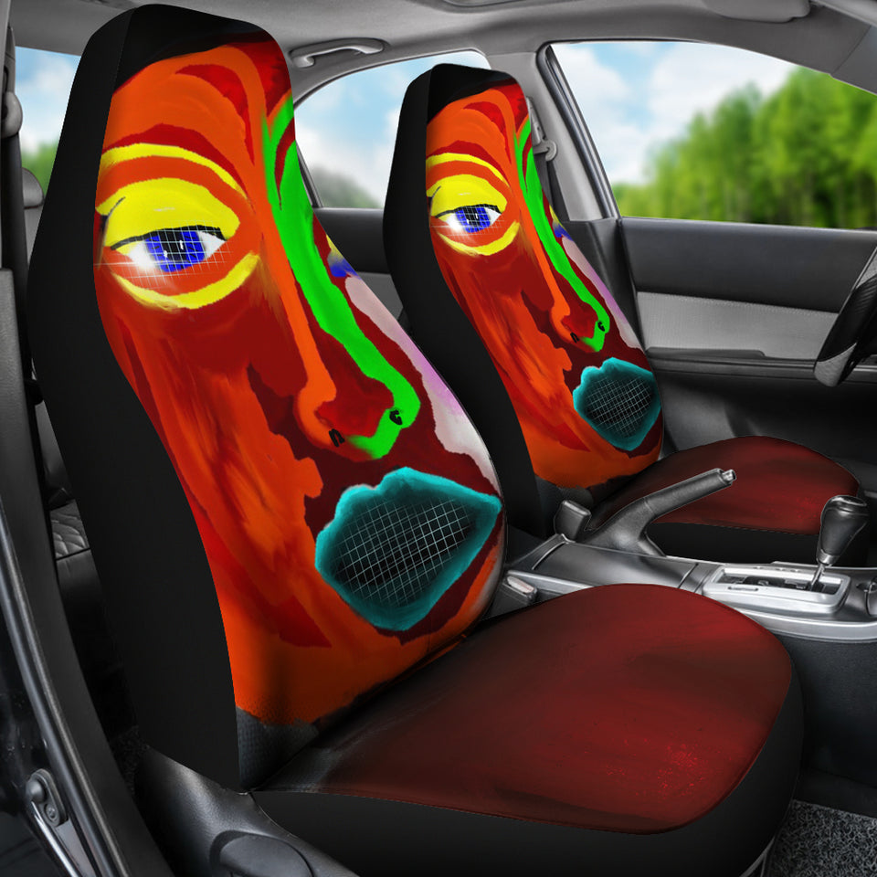 Colorful Art Car Seat Covers