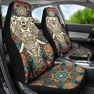 Boho Mandala Elephant Car Seat Cover