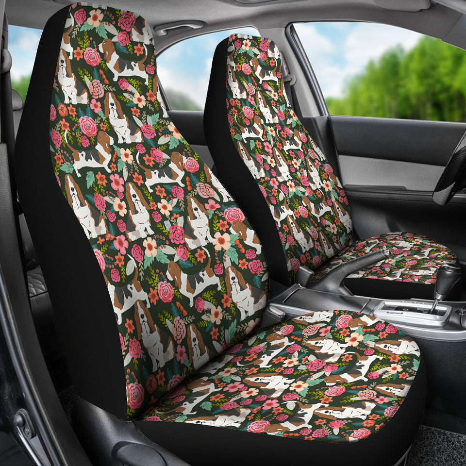 Basset Hound Car Seat Covers (Set of 2)