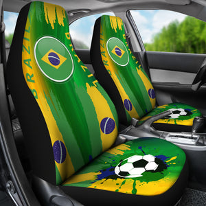 Brazil Soccer Football Car Seat Covers