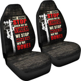 We stop when we are done Car Seat Covers