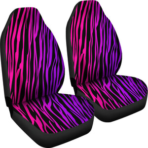 Rainbow Zebra Custom Car Seat Covers