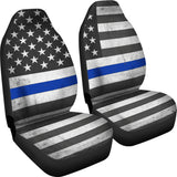 Police Flag Car Seat Covers