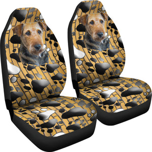 airedale terrier Car Seat Cover