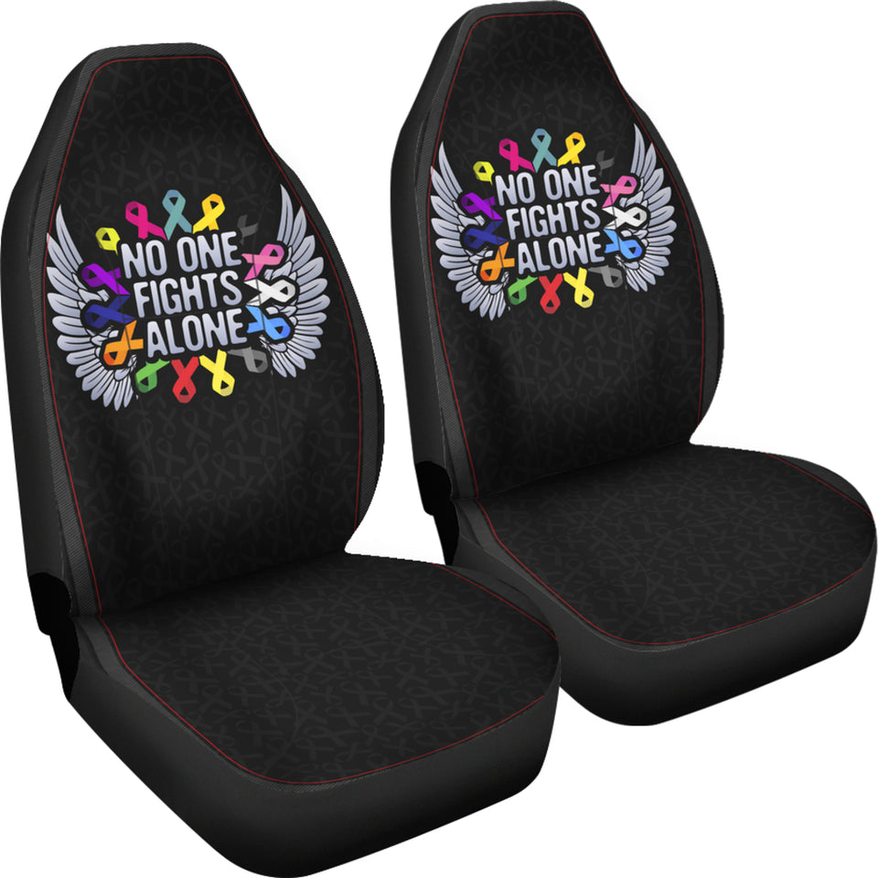 Cancer No One Fights Alone Car Seat Cover