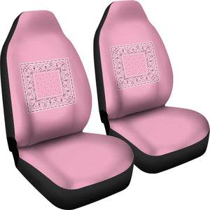 Light Pink Bandana Seat Covers - Minimal