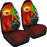 Colorful Art Car Seat Covers