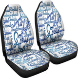 Custom-Made Holy Bible Books White Blue Car Seat Cover