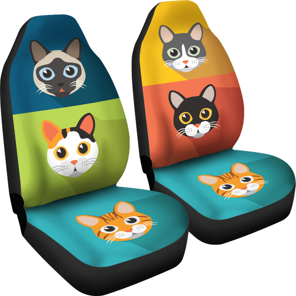 Cute Cats Car Seat Covers for Cat Lovers