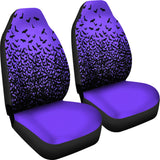 Halloween Bats Purple Car Seat Covers