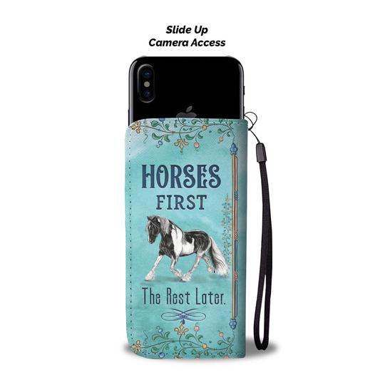 3-in-1 Horse Lover - RFID Wallet Phone Case Bundle